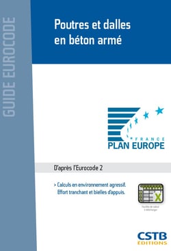 Poutres et dalles en béton armé - Calculs en environnement agressif - Effort tranchant et bielles d'appuis - D'après l'Eurocode 2 - Feuilles de calcul à télécharger