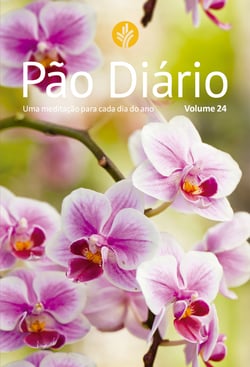 Pão Diário volume 24 - Capa flores - Uma meditação para cada dia do ano