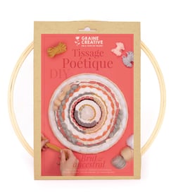 Graine Créative - Kit métier à tisser rond - Poétique