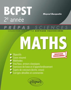 Mathématiques : BCPST 2e année - programme 2022