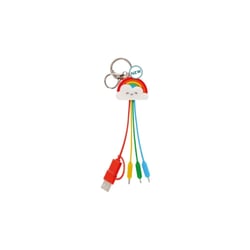 Câble multi recharge - Nuage et arc-en-ciel