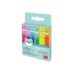 Lot de 6 mini surligneurs Legami - Teddy's Mood