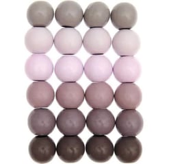 Perles De Macramé En Bois 25mm X24 -Tons De Rose - Rico Design