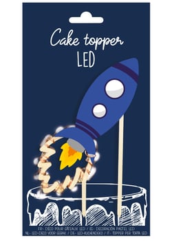 Cake topper LED ScrapCooking® - Fusée