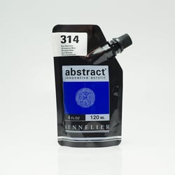 Tube 120 ml de peinture acrylique Sennelier - Abstract - Outremer n°314 - Fine - Opaque