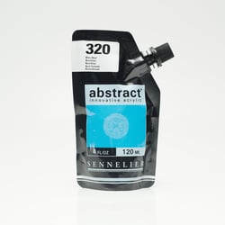 Tube 120 ml de peinture acrylique Sennelier - Abstract - Bleu azur n°320 - Fine - Opaque