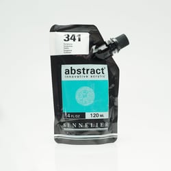 Tube 120 ml de peinture acrylique Sennelier - Abstract - Turquoise n°341 - Fine - Opaque