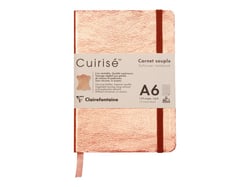 Carnet - 10.5 x 14.8 cm - Cuirisé - Clairefontaine - 144 pages unies - Cuivre