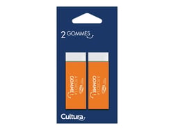Lot de 2 gommes blanches - Cultura