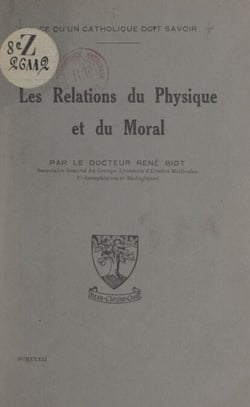Les relations du physique et du moral