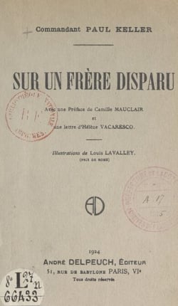 Sur un frère disparu