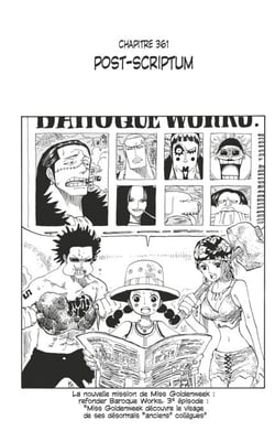 One Piece édition originale - Chapitre 361 - Post-scriptum