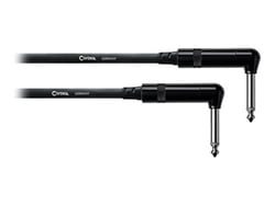 CABLE INSTRU REAN 2X 6,35 COUDES - 0,3 M