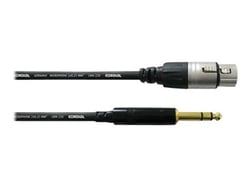 Cordial - CFM3FV Câble XLR - XLR femelle/Jack stéréo mâle