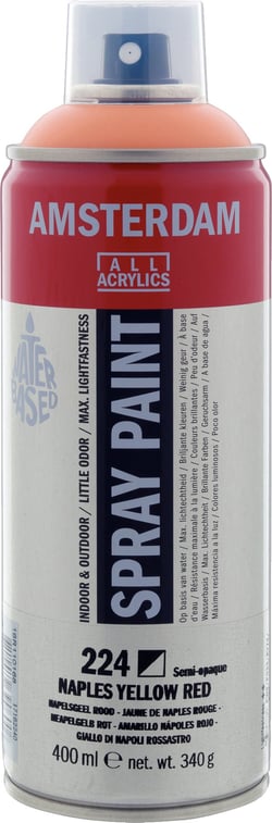 Bombe de peinture Amsterdam - 400ml - Jaune de naples rouge