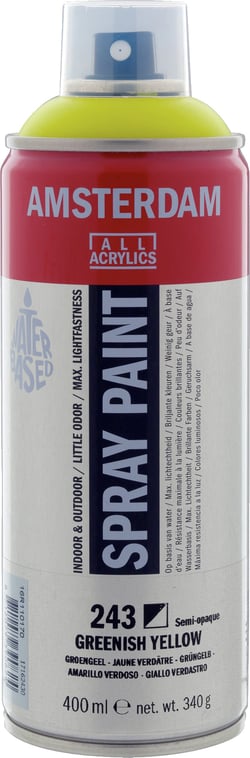 Bombe de peinture Amsterdam - 400ml - Jaune verdâtre