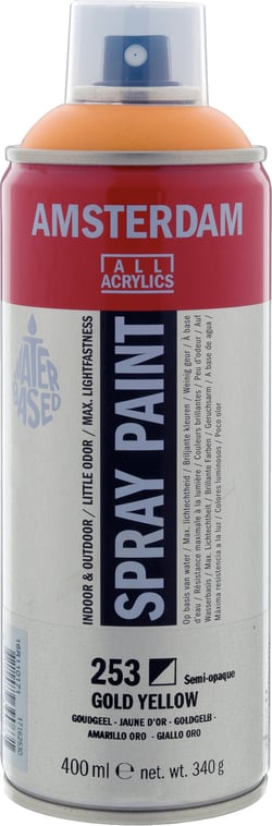 Bombe de peinture Amsterdam - 400ml - Jaune d'or