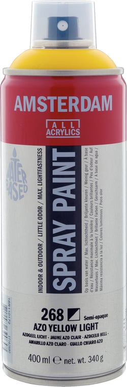 Bombe de peinture Amsterdam - 400ml - Jaune azo clair