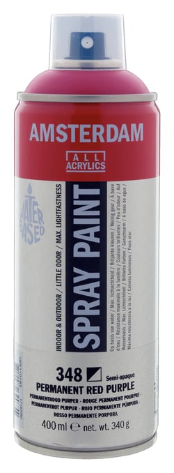 Bombe de peinture Amsterdam - 400ml - Rouge permanent pourpre