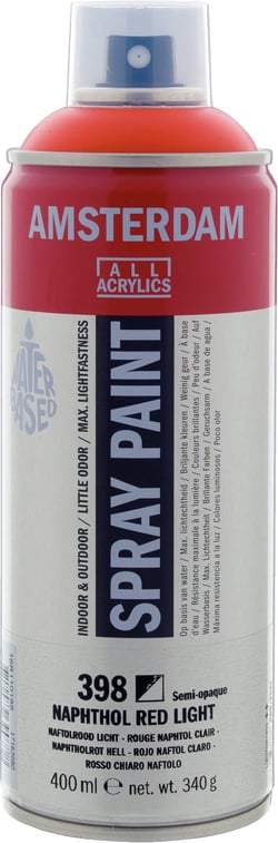 Bombe de peinture Amsterdam - 400ml - Rouge naphtol clair