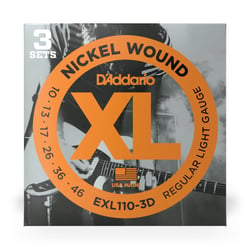 D'Addario EXL110-3D Regular Light - Cordes en nickel pour guitare électrique - .010 - .046