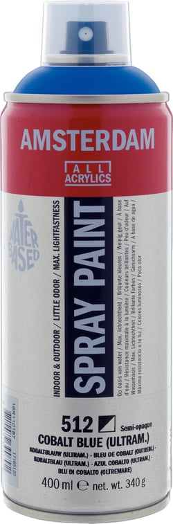 Bombe de peinture Amsterdam - 400ml - Bleu de cobalt