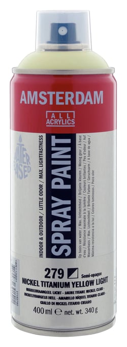 Bombe de peinture Amsterdam - 400ml - Jaune titane nickel clair