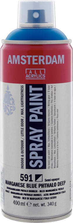 Bombe de peinture Amsterdam - 400ml - Bleu manganese phtalo foncé