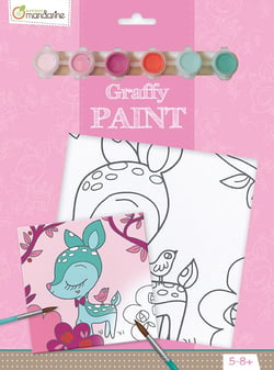 Graffy Paint Faon - 20x20 cm - Avenue Mandarine