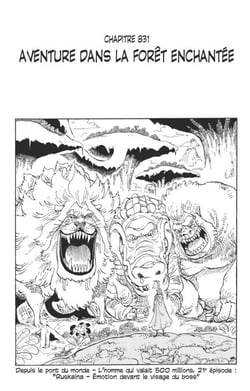 One Piece édition originale - Chapitre 831 - Aventure dans la forêt enchantée