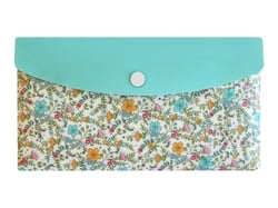 Petite pochette plastique - DL (210 x 99 mm) - disponible en différents coloris - Oxford Ephemere Flowerty
