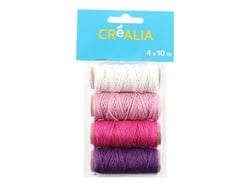 4 ficelles colorées - Créalia