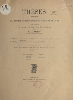 Contribution à l'étude des moments dipolaires en chimie organique - Suivi de Propositions données par la Faculté : magnétisme et catalyse