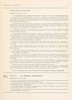 Le juge administratif (1.1) : L'organisation et la compétence des juridictions administratives au 30 avril 1975