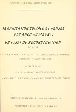 Organisation sociale et pensée des anciens Maori : un essai de reconstruction (2) - Thèse pour le Doctorat d'État ès lettres et sciences humaines, présentée le 28 juin 1982