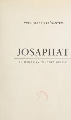 Josaphat - In memoriam Vincent Muselli