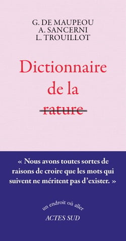 Dictionnaire de la rature
