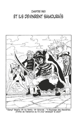 One Piece édition originale - Chapitre 963 - Et ils devinrent samouraïs