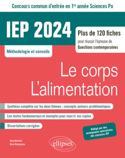 Concours commun IEP 2024 - 1ere année Le corps / L'alimentation