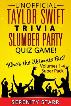 Unofficial Taylor Swift Trivia Slumber Party Quiz Game Super Pack Volumes 1-4