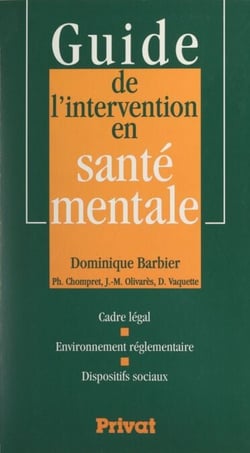 Guide de l'intervention en santé mentale