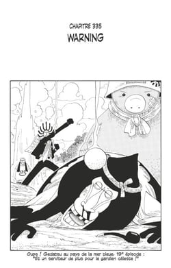 One Piece édition originale - Chapitre 335 - Warning