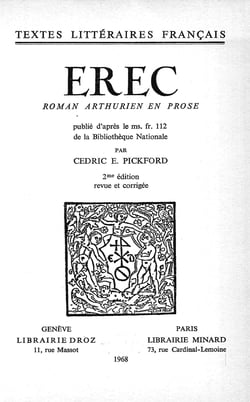 Érec - roman arthurien en prose