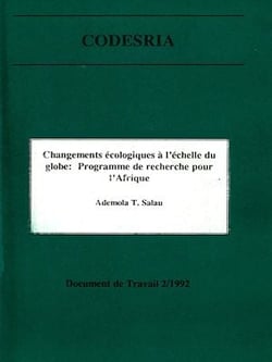 Changements écologiques à l'échelle du globe : Programme de recherche pour l'Afrique