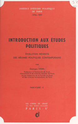 Introduction aux études politiques : évolution récente des régimes politiques contemporains (2)