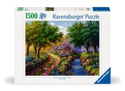 Puzzle 1500 pièces - Cottage au bord de la rivière