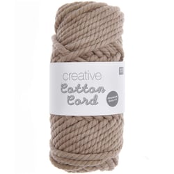 Pelote de fil macramé 100% coton - Rico Design - Creative Cotton - Taupe