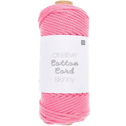 Pelote de fil macramé 100% coton - Rico Design - Creative Cotton Skinny - Rose 003