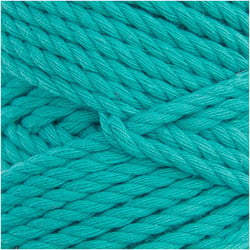 Pelote de fil macramé 100 % coton - Rico Design - Creative Cotton Skinny - Turquoise
