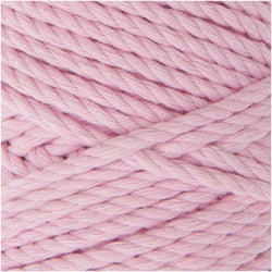 Pelote de fil macramé 100 % coton - Rico Design - Creative Cotton Skinny - Rose